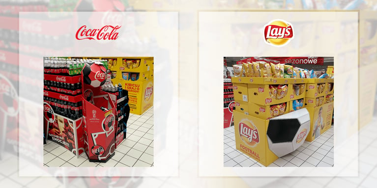 Shopper Marketing POS Stands Lay's Cola